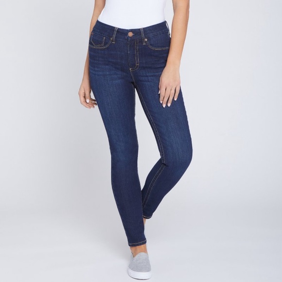 7 For All Mankind Denim - 7 for all Mankind Tummyless High Rise Skinny Jeans Sz 8 w stretch EUC